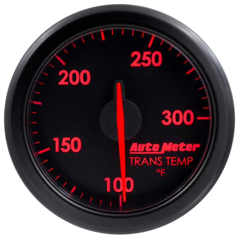 Autometer Airdrive 2-1/6in Trans Temperature Gauge 100-300 Degrees F - Black - 9157-T