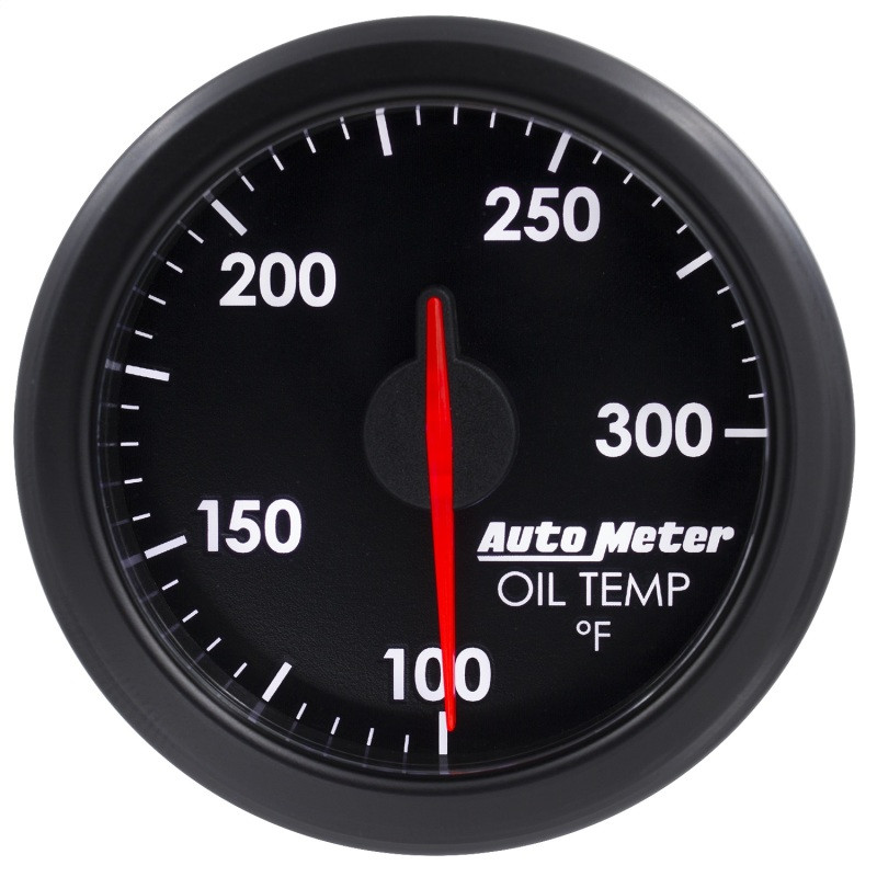 Autometer Airdrive 2-1/6in Trans Temperature Gauge 100-300 Degrees F - Black - 9157-T