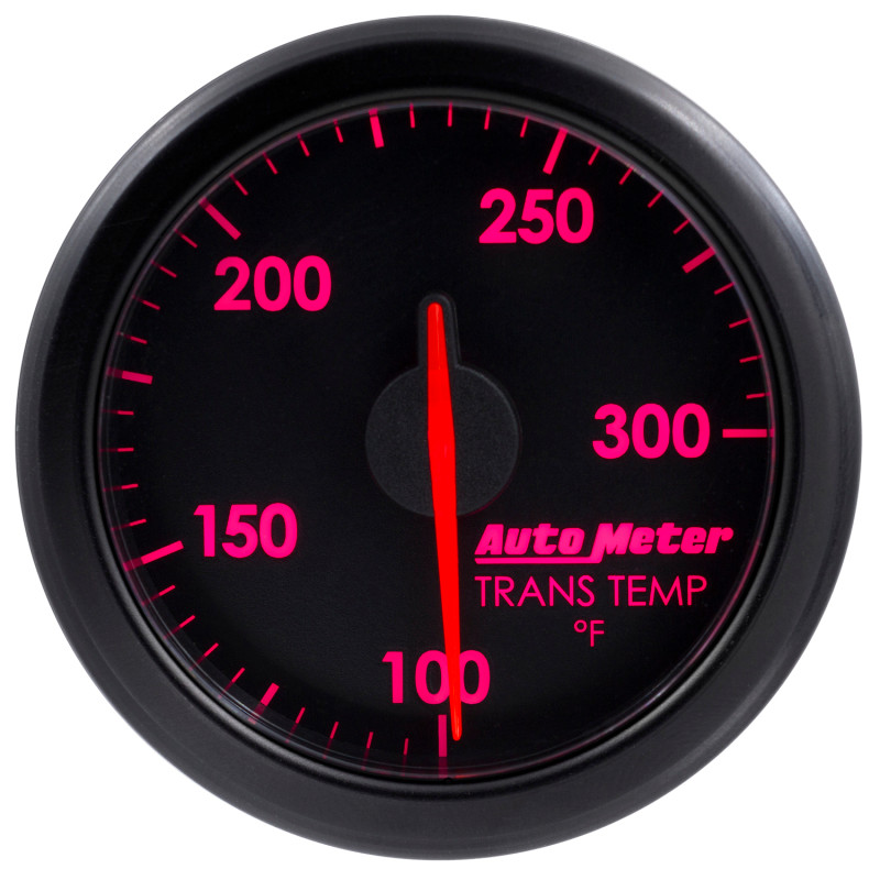 Autometer Airdrive 2-1/6in Trans Temperature Gauge 100-300 Degrees F - Black - 9157-T