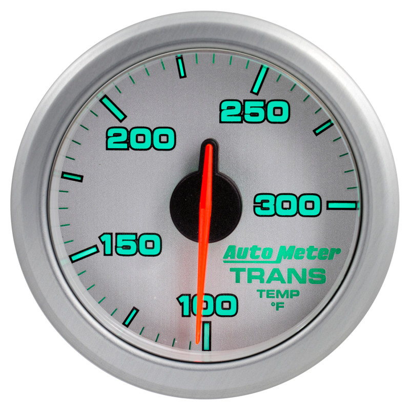Autometer Airdrive 2-1/6in Trans Temperature Gauge 100-300 Degrees F - Silver - 9157-UL