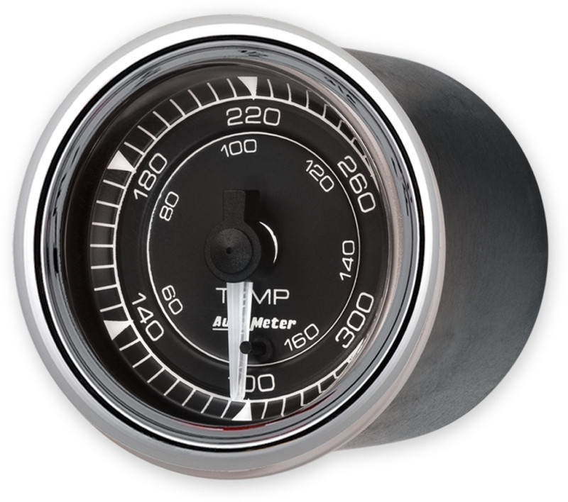 AutoMeter Chrono 2-1/16in 300 Degree Temperature Electric Gauge - Chrome - 9748 Photo - Primary