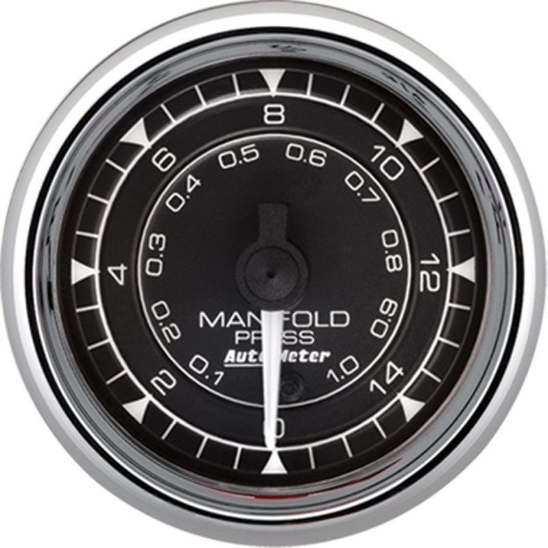 Autometer Chrono 2-1/16in 15PSI Digital Stepper Motor Manifold Pressure Gauge - Chrome - 9750 Photo - Primary