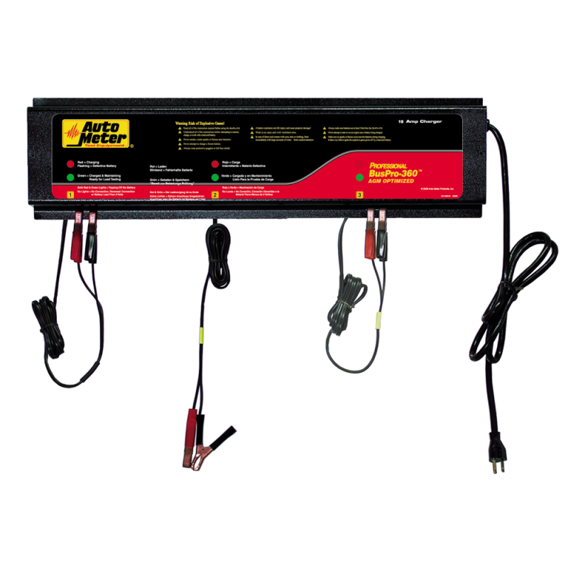 Autometer 120V 3 Station Automated Multi Battery Charging Station 5 Amps per Station - BUSPRO-360