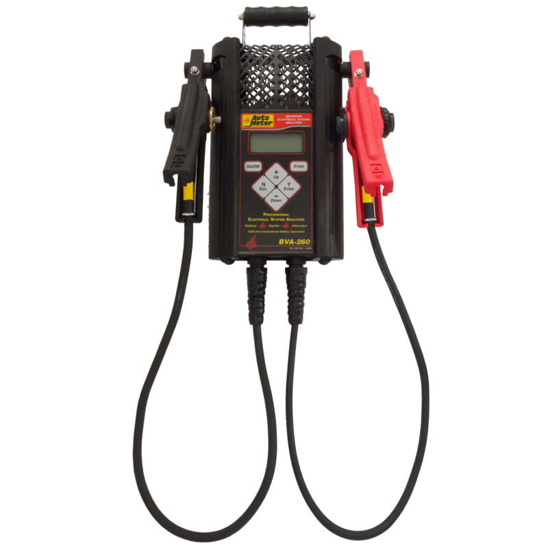 Autometer Handheld Electrical System Analyzer w/120 Amp Load for 6V/12V Applications - BVA-260