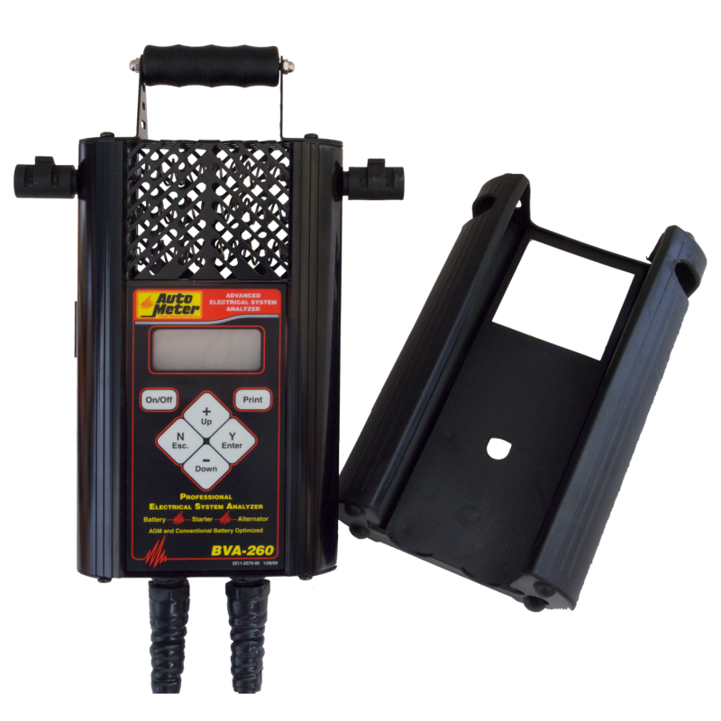 Autometer Handheld Electrical System Analyzer w/120 Amp Load for 6V/12V App w/ PR12 Printer Kit/Case - BVA-260K