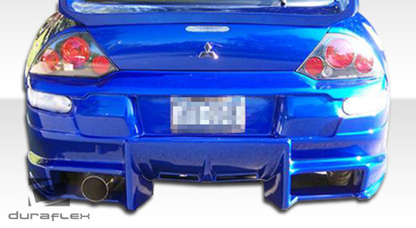 2000-2005 Mitsubishi Eclipse Duraflex Bomber Rear Bumper Cover - 1 Piece / Vehicle Year Make Model Trim - 2000-2005-Mitsubishi Eclipse ALL / Product Type - Rear Bumper / Style Name -Bomber / Kit Material - FRP (Fiberglass Reinforced Plastics) / Notes -