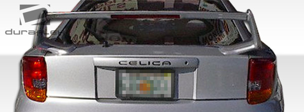 2000-2005 Toyota Celica Duraflex TD3000 Wing Trunk Lid Spoiler - 1 Piece / Vehicle Year Make Model Trim - 2000-2005-Toyota Celica ALL / Product Type - Wing / Style Name -TD3000 / Kit Material - FRP (Fiberglass Reinforced Plastics) / Notes - Note: no led light.