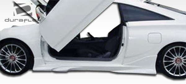 2000-2005 Toyota Celica Duraflex Vader Side Skirts Rocker Panels - 2 Piece / Vehicle Year Make Model Trim - 2000-2005-Toyota Celica ALL / Product Type - Sideskirts / Style Name -Vader / Kit Material - FRP (Fiberglass Reinforced Plastics) / Notes -