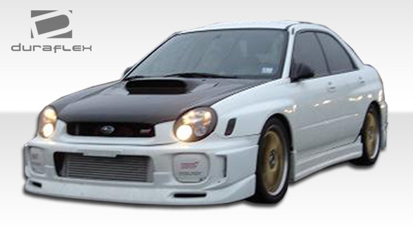 2002-2003 Subaru Impreza WRX STI Duraflex C-Speed Front Lip Under Spoiler Air Dam - 1 Piece / Vehicle Year Make Model Trim - 2002-2003-Subaru Impreza 4DR / Product Type - Front Lip/Add On / Style Name -C-Speed / Kit Material - FRP (Fiberglass Reinforced Plastics) / Notes -