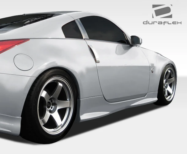 2003-2008 Nissan 350Z Z33 Duraflex N-1 Side Skirts Rocker Panels - 2 Piece / Vehicle Year Make Model Trim - 2003-2008-Nissan 350Z ALL / Product Type - Sideskirts / Style Name -N-1 / Kit Material - FRP (Fiberglass Reinforced Plastics) / Notes -