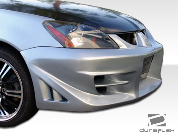 2004-2007 Mitsubishi Lancer Duraflex Walker Front Bumper Cover - 1 Piece / Vehicle Year Make Model Trim - 2004-2007-Mitsubishi Lancer ALL / Product Type - Front Bumper / Style Name -Walker / Kit Material - FRP (Fiberglass Reinforced Plastics) / Notes -