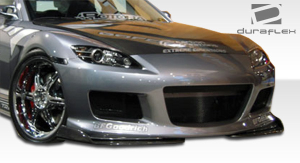 2004-2008 Mazda RX-8 Duraflex M-1 Speed Front Bumper Cover - 1 Piece / Vehicle Year Make Model Trim - 2004-2008-Mazda RX8 ALL / Product Type - Front Bumper / Style Name -M-1 / Kit Material - FRP (Fiberglass Reinforced Plastics) / Notes -