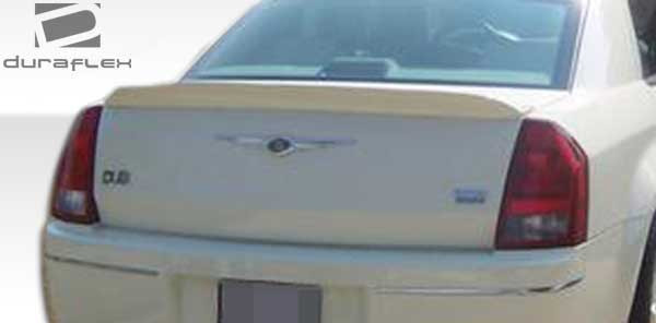 2005-2007 Chrysler 300 300C Duraflex Elegante Wing Trunk Lid Spoiler - 1 Piece / Vehicle Year Make Model Trim - 2005-2007-Chrysler 300 ALL / Product Type - Wing / Style Name -Elegante / Kit Material - FRP (Fiberglass Reinforced Plastics) / Notes -