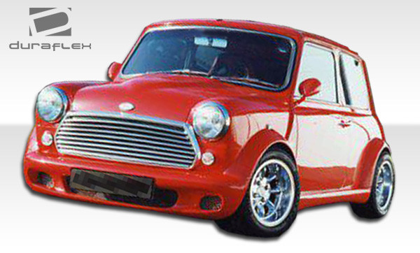 1959-2000 Mini Cooper Duraflex Type Z Wide Body Front Bumper Cover - 1 Piece / Vehicle Year Make Model Trim - 1959-2000-MINI Cooper ALL / Product Type - Front Bumper / Style Name -Type Z / Kit Material - FRP (Fiberglass Reinforced Plastics) / Notes - Note: must be used in conjunction with complete wide body kit
