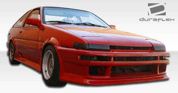 1984-1987 Toyota Corolla 2DR / HB Duraflex V-Speed Side Skirts Rocker Panels - 2 Piece / Vehicle Year Make Model Trim - 1984-1987-Toyota Corolla 2DR / Product Type - Sideskirts / Style Name -V-Speed / Kit Material - FRP (Fiberglass Reinforced Plastics) / Notes -