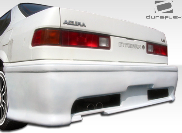 1986-1989 Acura Integra 4DR Duraflex Type M Rear Bumper Cover - 1 Piece (S) / Vehicle Year Make Model Trim - 1986-1989-Acura Integra 4DR / Product Type - Rear Bumper / Style Name -Type M / Kit Material - FRP (Fiberglass Reinforced Plastics) / Notes - Note: All Overstock products are sold on a first come, first serve basis. Overstock products are sold as is, and all sales are final. Overstock products may not be returned or exchanged.