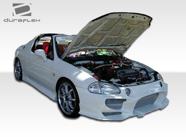1993-1997 Honda Del Sol Duraflex Aggressive Side Skirts Rocker Panels - 2 Piece / Vehicle Year Make Model Trim - 1993-1997-Honda Del Sol ALL / Product Type - Sideskirts / Style Name -Aggressive / Kit Material - FRP (Fiberglass Reinforced Plastics) / Notes -