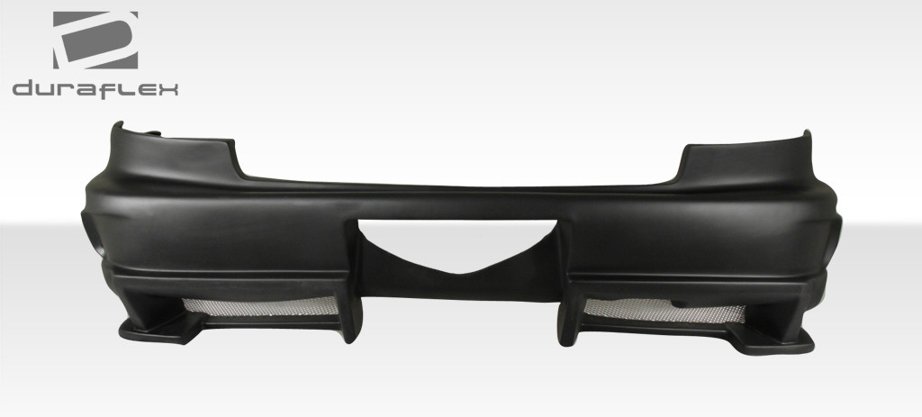 1994-2001 Acura Integra 4DR Duraflex Bomber Rear Bumper Cover - 1 Piece / Vehicle Year Make Model Trim - 1994-2001-Acura Integra 4DR / Product Type - Rear Bumper / Style Name -Bomber / Kit Material - FRP (Fiberglass Reinforced Plastics) / Notes -