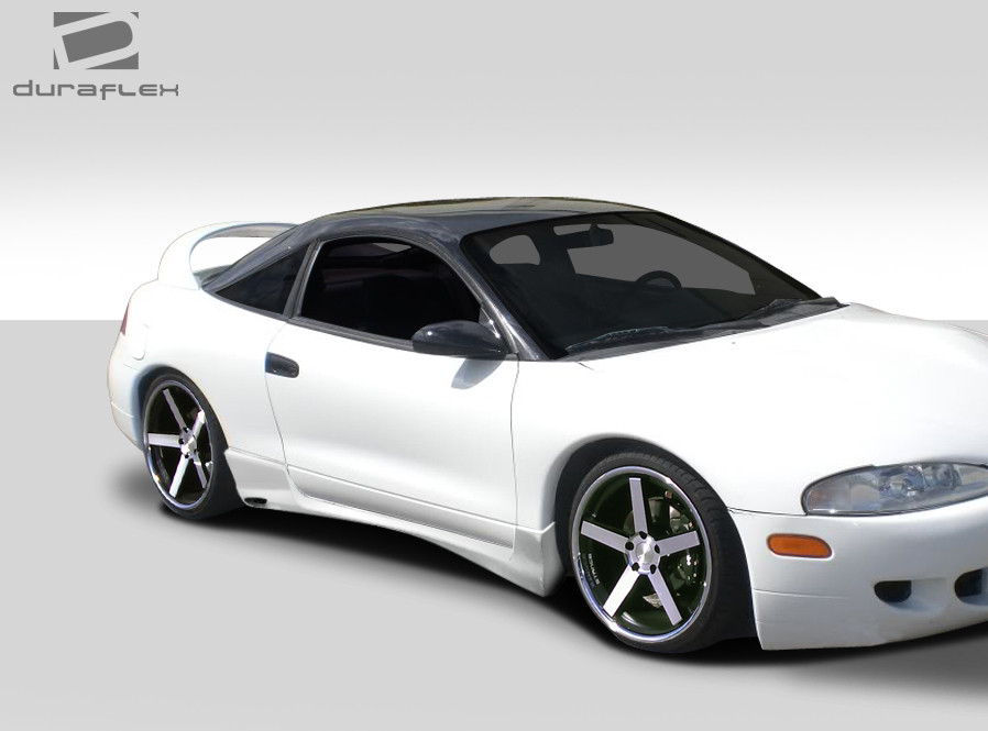 1995-1999 Mitsubishi Eclipse Eagle Talon Duraflex Kombat Side Skirts Rocker Panels - 2 Piece / Vehicle Year Make Model Trim - 1995-1999-Mitsubishi Eclipse ALL / Product Type - Sideskirts / Style Name -Kombat / Kit Material - FRP (Fiberglass Reinforced Plastics) / Notes -