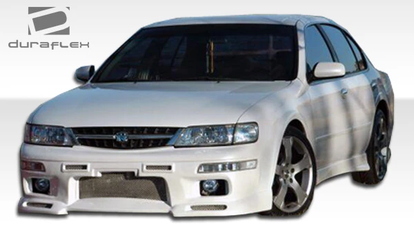 1995-1999 Nissan Maxima Duraflex R33 Front Bumper Cover - 1 Piece / Vehicle Year Make Model Trim - 1995-1999-Nissan Maxima ALL / Product Type - Front Bumper / Style Name -R33 / Kit Material - FRP (Fiberglass Reinforced Plastics) / Notes -