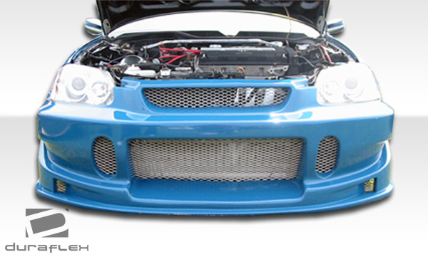 1996-1998 Honda Civic Duraflex Buddy Front Bumper Cover - 1 Piece / Vehicle Year Make Model Trim - 1996-1998-Honda Civic ALL / Product Type - Front Bumper / Style Name -Buddy / Kit Material - FRP (Fiberglass Reinforced Plastics) / Notes -