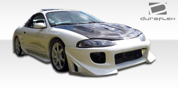 1997-1999 Mitsubishi Eclipse Eagle Talon Duraflex Blits Front Bumper Cover - 1 Piece / Vehicle Year Make Model Trim - 1997-1999-Mitsubishi Eclipse ALL / Product Type - Front Bumper / Style Name -Blits / Kit Material - FRP (Fiberglass Reinforced Plastics) / Notes -