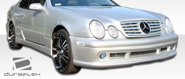 1998-2002 Mercedes CLK W208 Duraflex UR-S Front Bumper Cover - 1 Piece / Vehicle Year Make Model Trim - 1998-2002-Mercedes CLK ALL / Product Type - Front Bumper / Style Name -UR-S / Kit Material - FRP (Fiberglass Reinforced Plastics) / Notes - Note: fog light opening is 3".