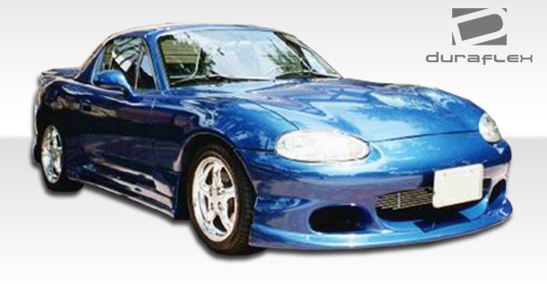 1999-2005 Mazda Miata Duraflex Bomber Side Skirts Rocker Panels - 2 Piece / Vehicle Year Make Model Trim - 1999-2005-Mazda Miata ALL / Product Type - Sideskirts / Style Name -Bomber / Kit Material - FRP (Fiberglass Reinforced Plastics) / Notes -