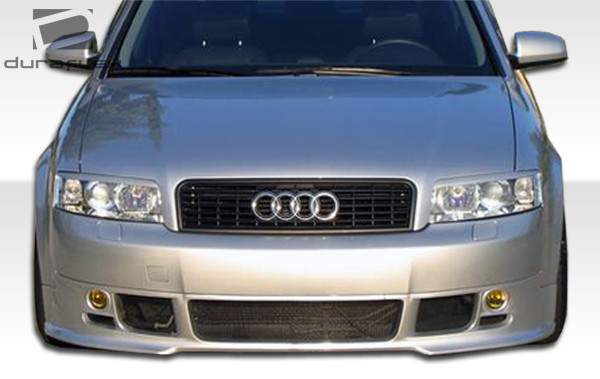 2002-2005 Audi A4 B6 Duraflex Type A Front Lip Under Spoiler Air Dam - 1 Piece / Vehicle Year Make Model Trim - 2002-2005-Audi A4 4DR / Product Type - Front Lip/Add On / Style Name -Type A / Kit Material - FRP (Fiberglass Reinforced Plastics) / Notes -