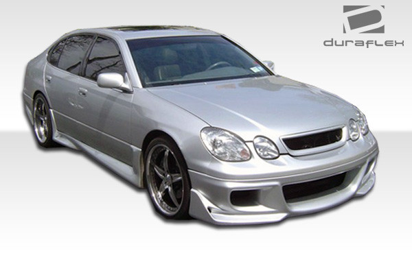1998-2005 Lexus GS Series GS300 GS400 GS430 Duraflex Cyber Front Bumper Cover - 1 Piece / Vehicle Year Make Model Trim - 1998-2005-Lexus GS ALL / Product Type - Front Bumper / Style Name -Cyber / Kit Material - FRP (Fiberglass Reinforced Plastics) / Notes -