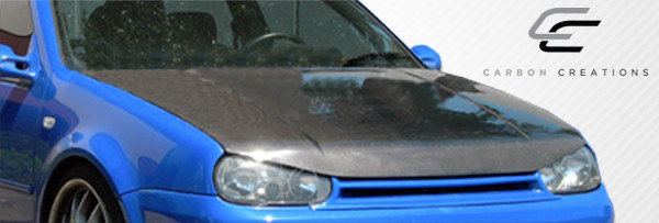 1999-2005 Volkswagen Golf GTI Carbon Creations Boser Hood - 1 Piece / Vehicle Year Make Model Trim - 1999-2005-Volkswagen Golf ALL / Product Type - Hood / Style Name -Boser / Kit Material - Carbon Fiber / Notes - Note: Hood pins are required.