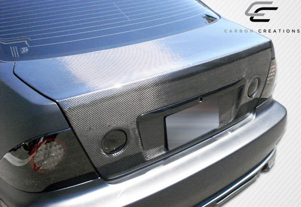 2000-2005 Lexus IS Series IS300 4DR Carbon Creations OEM Look Trunk - 1 Piece / Vehicle Year Make Model Trim - 2000-2005-Lexus IS 4DR / Product Type - Trunk/Hatch / Style Name -OEM Look / Kit Material - Carbon Fiber / Notes - Note: some trunks/hatches may have springs or shocks that must be removed for proper fitment.