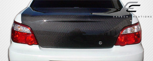 2002-2007 Subaru Impreza WRX STI 4DR Carbon Creations OEM Look Trunk - 1 Piece / Vehicle Year Make Model Trim - 2002-2007-Subaru Impreza 4DR / Product Type - Trunk/Hatch / Style Name -OEM Look / Kit Material - Carbon Fiber / Notes - Note: some trunks/hatches may have springs or shocks that must be removed for proper fitment.