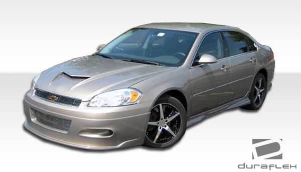 2006-2013 Chevrolet Impala Duraflex Racer Side Skirts Rocker Panels - 2 Piece / Vehicle Year Make Model Trim - 2006-2013-Chevrolet Impala ALL / Product Type - Sideskirts / Style Name -Racer / Kit Material - FRP (Fiberglass Reinforced Plastics) / Notes -