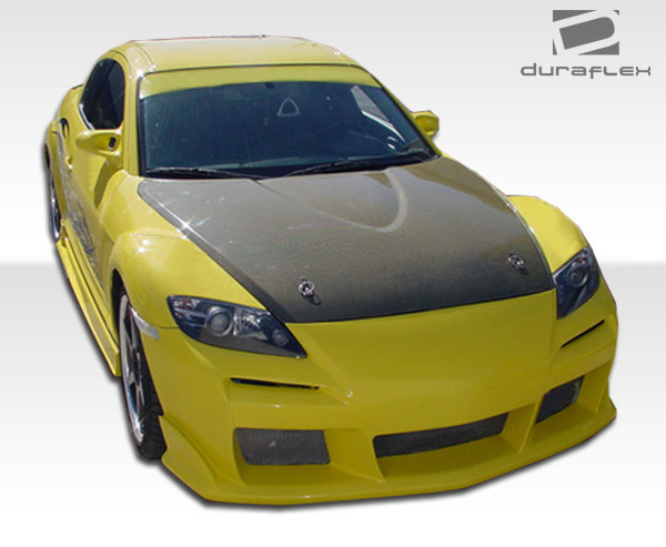 2004-2011 Mazda RX-8 Duraflex Raven Side Skirts Rocker Panels - 2 Piece / Vehicle Year Make Model Trim - 2004-2011-Mazda RX8 ALL / Product Type - Sideskirts / Style Name -Raven / Kit Material - FRP (Fiberglass Reinforced Plastics) / Notes -