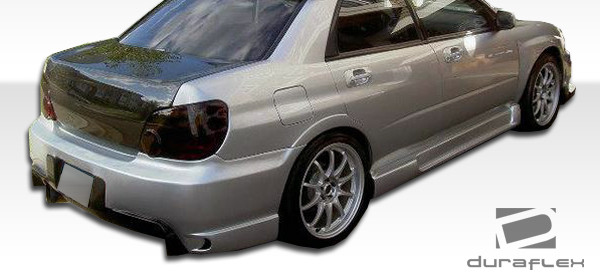 2004-2007 Subaru Impreza WRX STI 4DR Duraflex I-Spec Rear Bumper Cover - 1 Piece / Vehicle Year Make Model Trim - 2004-2007-Subaru Impreza 4DR / Product Type - Rear Bumper / Style Name -I-Spec / Kit Material - FRP (Fiberglass Reinforced Plastics) / Notes -