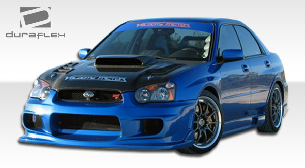2004-2005 Subaru Impreza WRX STI Duraflex I-Spec Front Bumper Cover - 1 Piece / Vehicle Year Make Model Trim - 2004-2005-Subaru Impreza ALL / Product Type - Front Bumper / Style Name -I-Spec / Kit Material - FRP (Fiberglass Reinforced Plastics) / Notes -