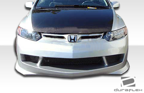 2006-2011 Honda Civic 2DR Duraflex Type M Front Bumper Cover - 1 Piece / Vehicle Year Make Model Trim - 2006-2011-Honda Civic 2DR / Product Type - Front Bumper / Style Name -Type M / Kit Material - FRP (Fiberglass Reinforced Plastics) / Notes - Note: front bumper is designed for 06-08 models. 09+ models require the usage of the front grille from the 06-08 models.