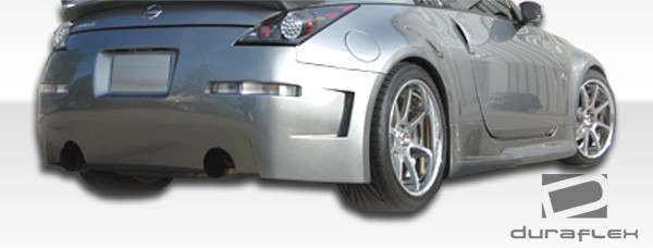 2003-2008 Nissan 350Z Z33 Duraflex B-2 Wide Body Side Skirts Rocker Panels - 2 Piece / Vehicle Year Make Model Trim - 2003-2008-Nissan 350Z ALL / Product Type - Sideskirts / Style Name -B-2 / Kit Material - FRP (Fiberglass Reinforced Plastics) / Notes - Note: must be used in conjunction with complete wide body kit