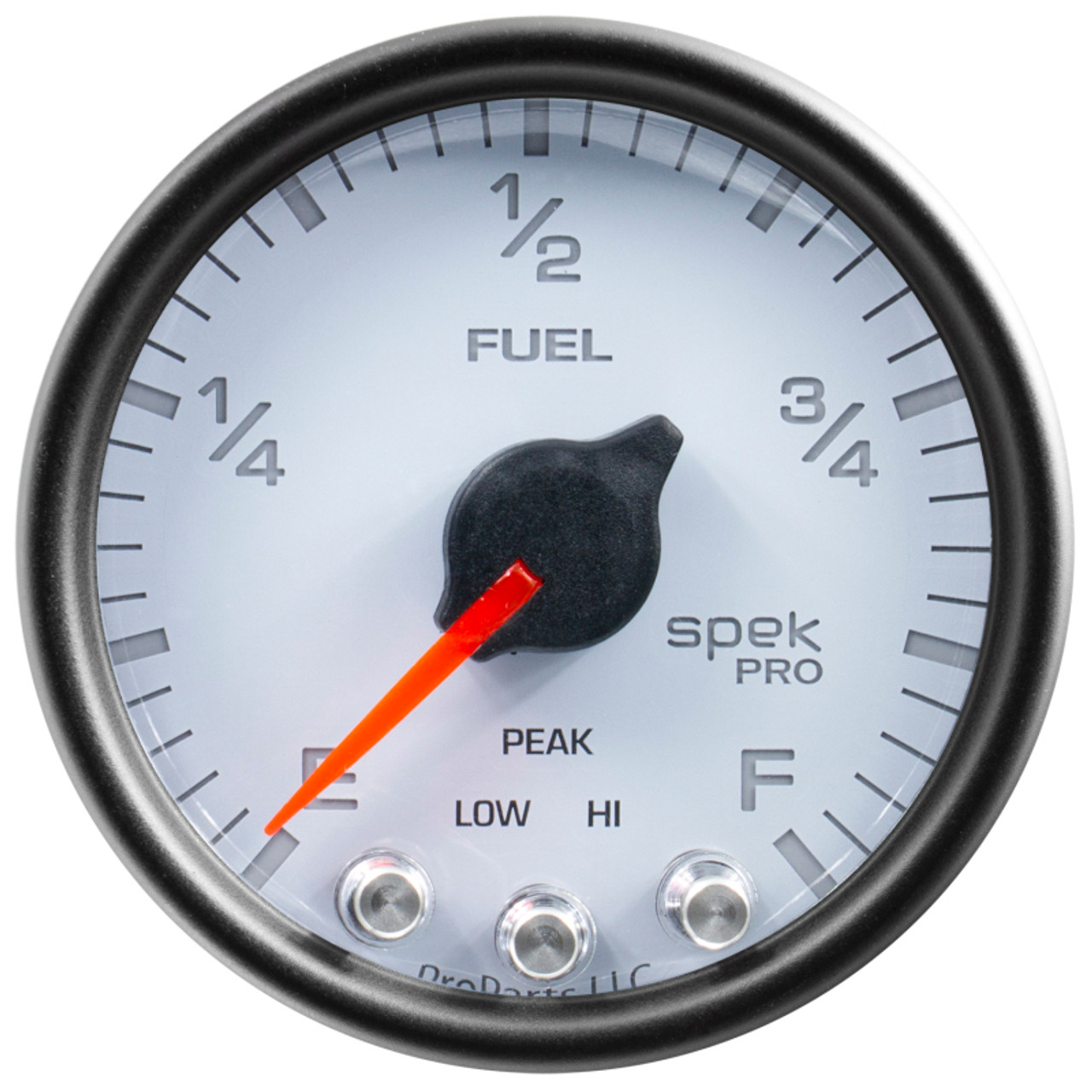 Autometer Spek-Pro Gauge Fuel Level 2 1/16in 0-270 Programmable Wht/Blk - P31212