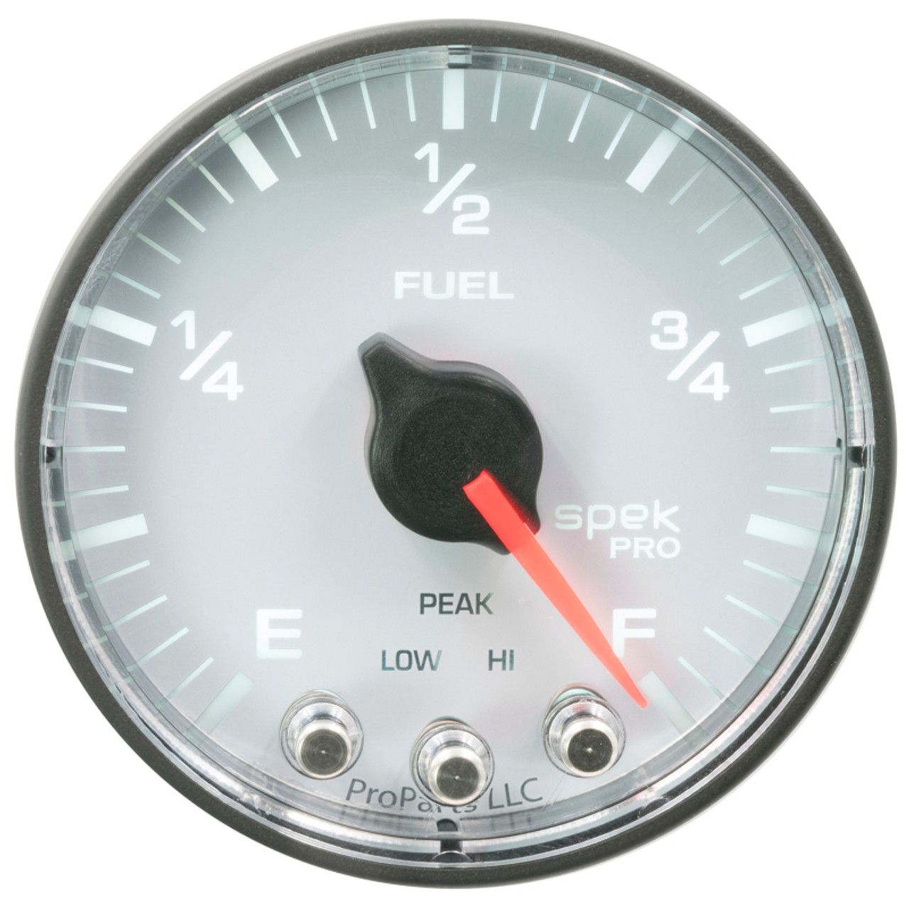 Autometer Spek-Pro Gauge Fuel Level 2 1/16in 0-270 Programmable Wht/Blk - P312128