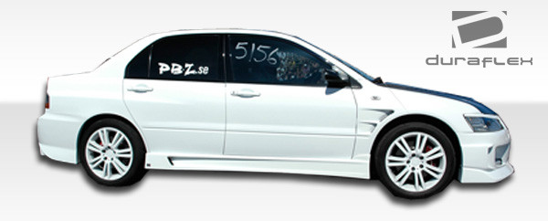 2003-2006 Mitsubishi Lancer Evolution 8 9 Duraflex C-Speed Fenders (+20mm)  - 2 Piece / Vehicle Year Make Model Trim - 2003-2006-Mitsubishi Evolution ALL / Product Type - Fender / Style Name -C-Speed / Kit Material - FRP (Fiberglass Reinforced Plastics) / Notes - Note: fenders are 20mm wider than stock.