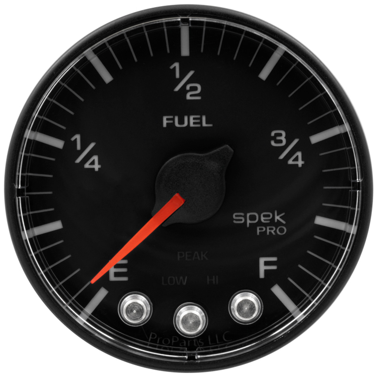 Autometer Spek-Pro Gauge Fuel Level 2 1/16in 0-270 Programmable Blk/Blk - P312328