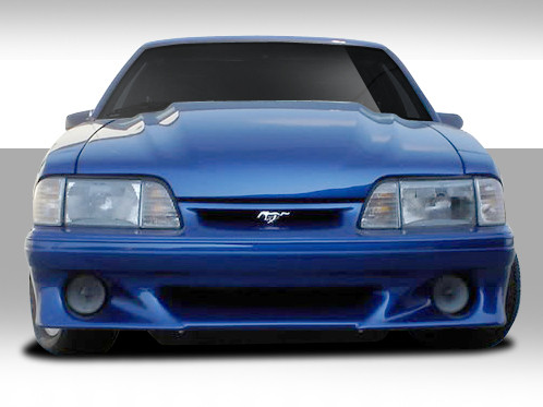 1987-1993 Ford Mustang Duraflex Stalker Front Bumper Cover - 1 Piece / Vehicle Year Make Model Trim - 1987-1993-Ford Mustang ALL / Product Type - Front Bumper / Style Name -Stalker / Kit Material - FRP (Fiberglass Reinforced Plastics) / Notes -
