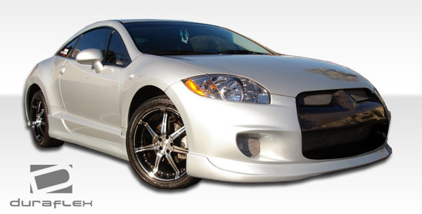 2006-2012 Mitsubishi Eclipse Duraflex Spirit Body Kit - 4 Piece - Includes Spirit Front Bumper Cover (103918) Spirit Side Skirts Rocker Panels (103919) Spirit Rear Bumper Cover (103920) / Vehicle Year Make Model Trim - 2006-2012-Mitsubishi Eclipse ALL / Product Type - Kit / Style Name -Spirit / Kit Material - FRP (Fiberglass Reinforced Plastics) / Notes -
