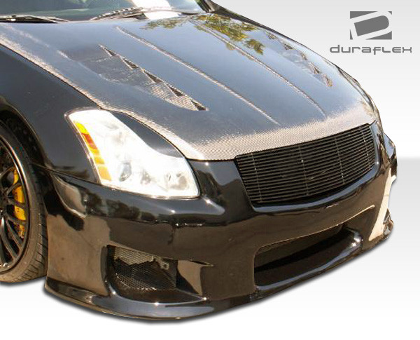 2004-2006 Nissan Maxima Duraflex GT-R Front Bumper Cover - 1 Piece / Vehicle Year Make Model Trim - 2004-2006-Nissan Maxima ALL / Product Type - Front Bumper / Style Name -GT-R / Kit Material - FRP (Fiberglass Reinforced Plastics) / Notes -