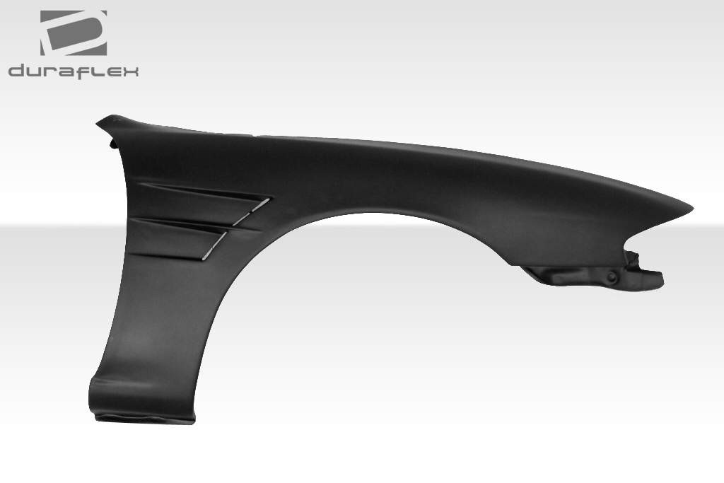 1995-1996 Nissan 240SX S14 Duraflex D-1 Sport Fenders - 2 Piece / Vehicle Year Make Model Trim - 1995-1996-Nissan 240SX ALL / Product Type - Fender / Style Name -D-1 / Kit Material - FRP (Fiberglass Reinforced Plastics) / Notes -