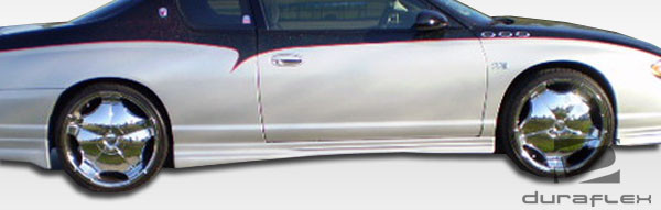 2000-2007 Chevrolet Monte Carlo Duraflex Racer Side Skirts Rocker Panels - 2 Piece / Vehicle Year Make Model Trim - 2000-2007-Chevrolet Monte Carlo ALL / Product Type - Sideskirts / Style Name -Racer / Kit Material - FRP (Fiberglass Reinforced Plastics) / Notes -