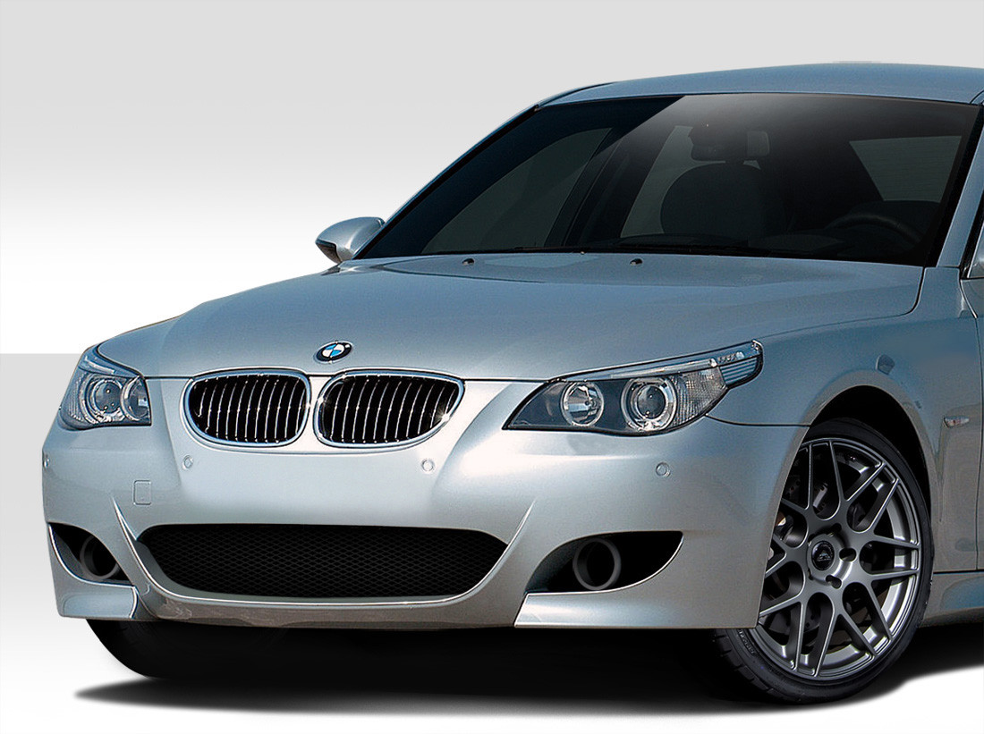 2004-2010 BMW 5 Series E60 4DR Duraflex M5 Look Front Bumper Cover - 1 Piece / Vehicle Year Make Model Trim - 2004-2010-BMW 5 Series 4DR / Product Type - Front Bumper / Style Name -M5 Look / Kit Material - FRP (Fiberglass Reinforced Plastics) / Notes -
