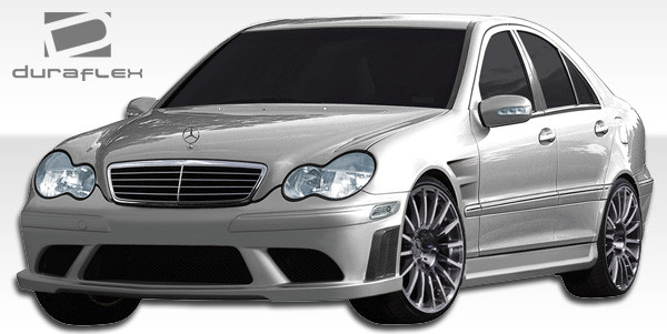 2001-2007 Mercedes C Class W203 Duraflex Morello Edition Fenders - 2 Piece / Vehicle Year Make Model Trim - 2001-2007-Mercedes C Class 4DR / Product Type - Fender / Style Name -Morello Edition / Kit Material - FRP (Fiberglass Reinforced Plastics) / Notes -